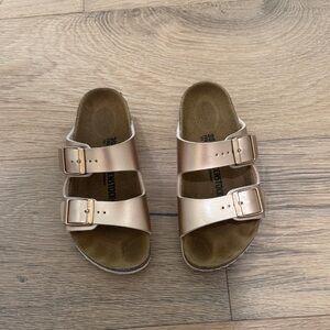 Birkenstock Kids Rose Gold Sandals